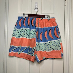 BOARDIES Fresh Prince Geo Pastels Mesh Quick Dry Swim Trunks Board Shorts XL